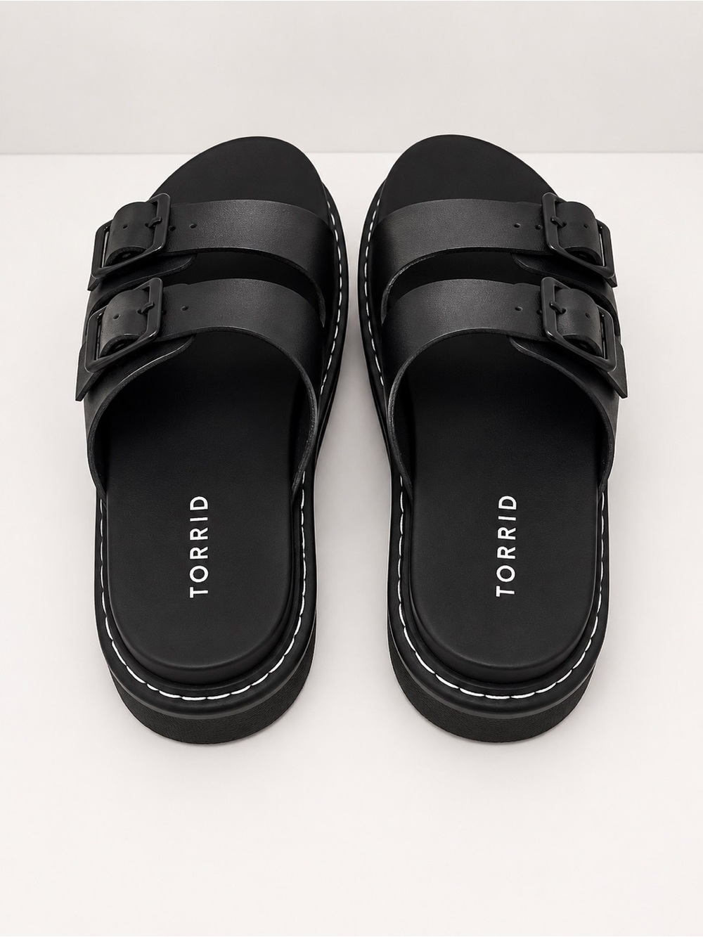 Torrid Double Buckle Platform Sandals in size 8 1/2.